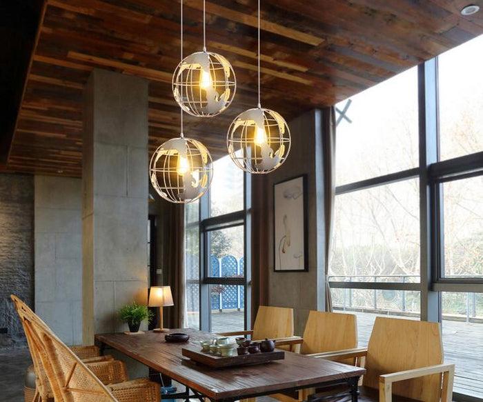 Decoramo Modern Nordic World Globe Hanging Light