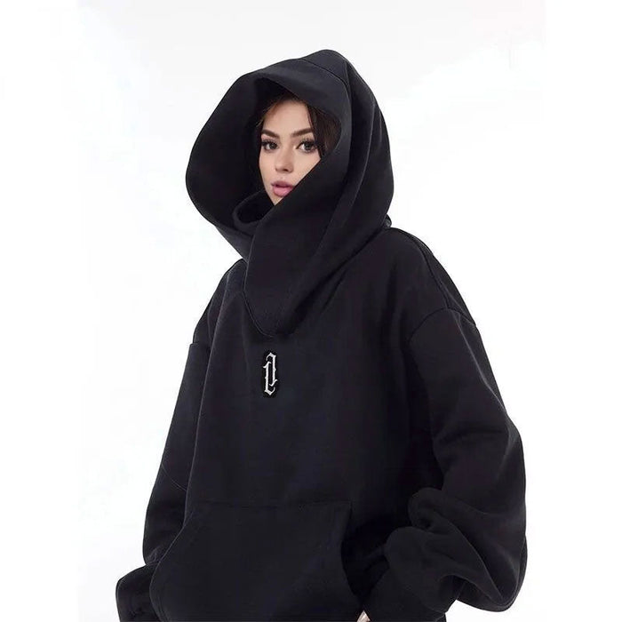 Decoramo NEBUKON Double Neckline Hip Hop Hoodie