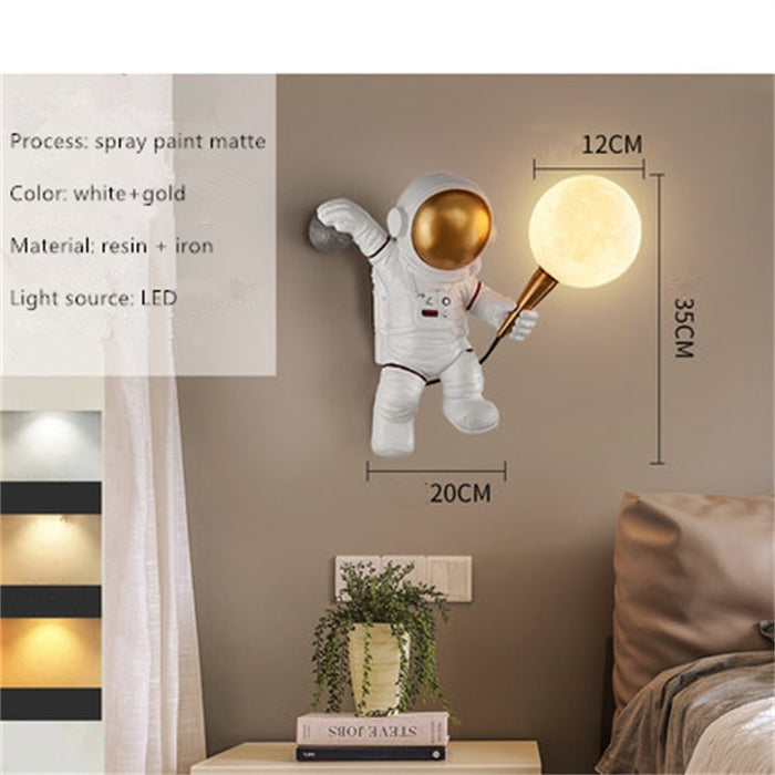 Decoramo Nordic LED Astronaut Moon Lamp