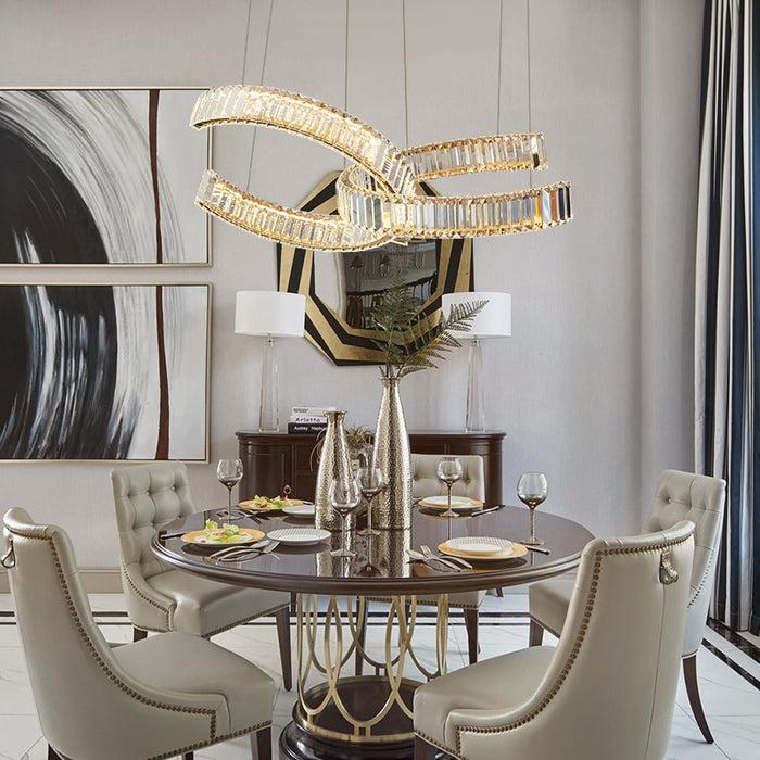 Decoramo Postmodern Luxury Crystal LED Chandelier