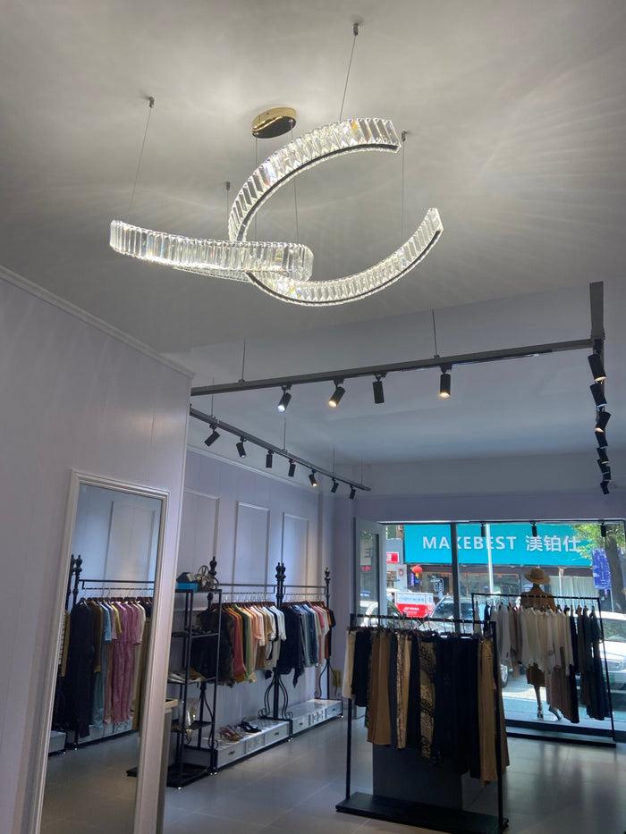 Decoramo Postmodern Luxury Crystal LED Chandelier