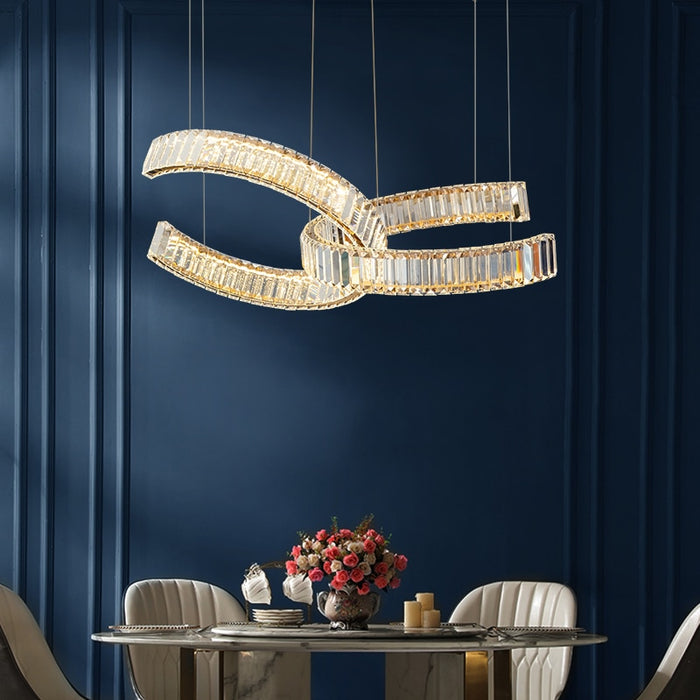 decoramo Postmodern Luxury Crystal LED Chandelier
