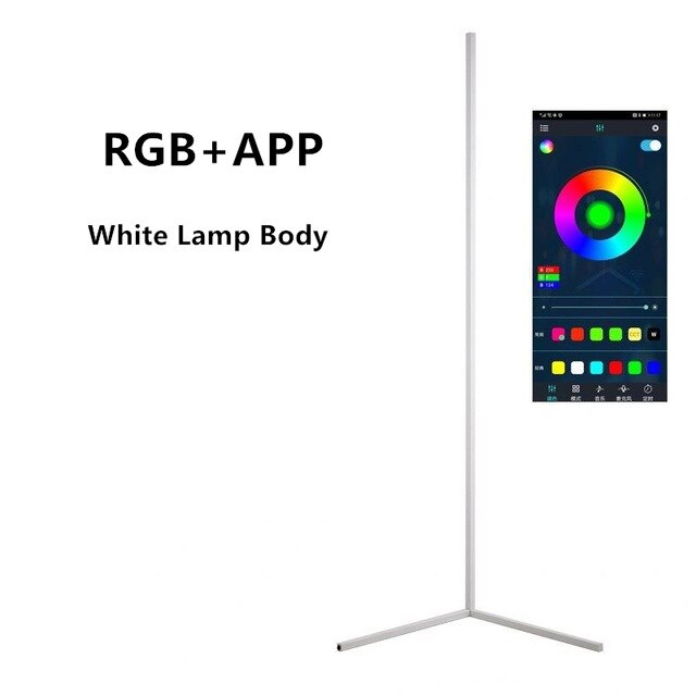 Decoramo Remote Control RGB Corner Floor Lamp