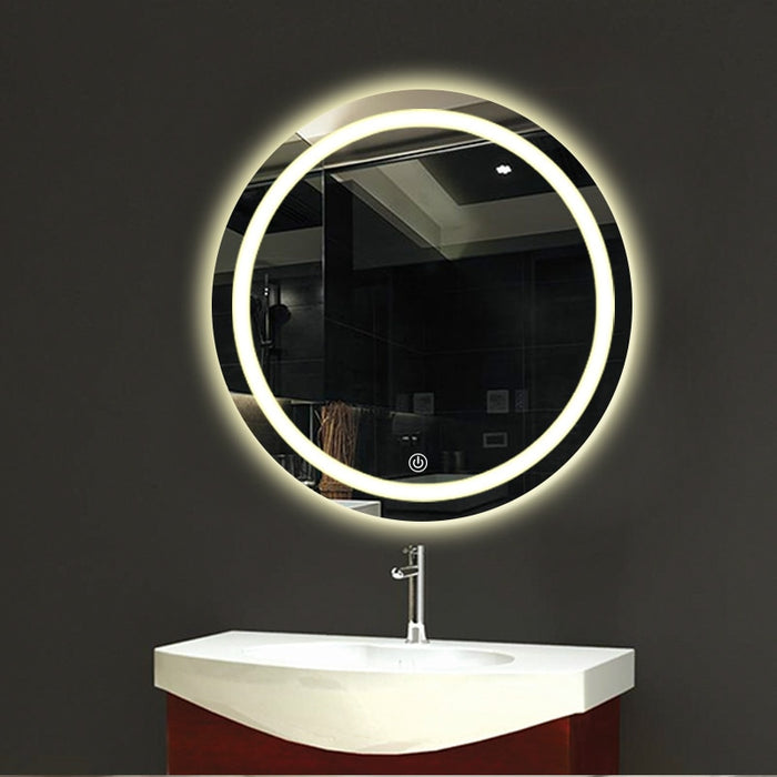 Decoramo Rosetta - LED Light Frame Round Mirror