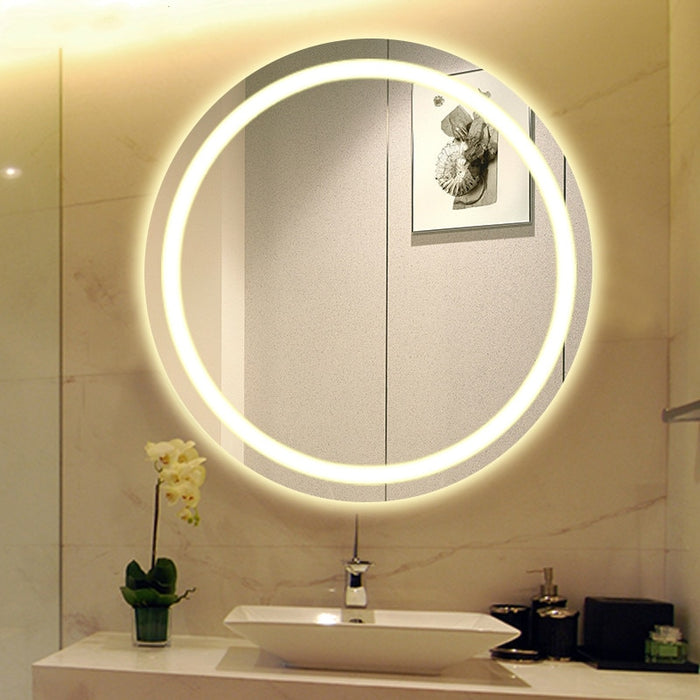decoramo Rosetta - LED Light Frame Round Mirror