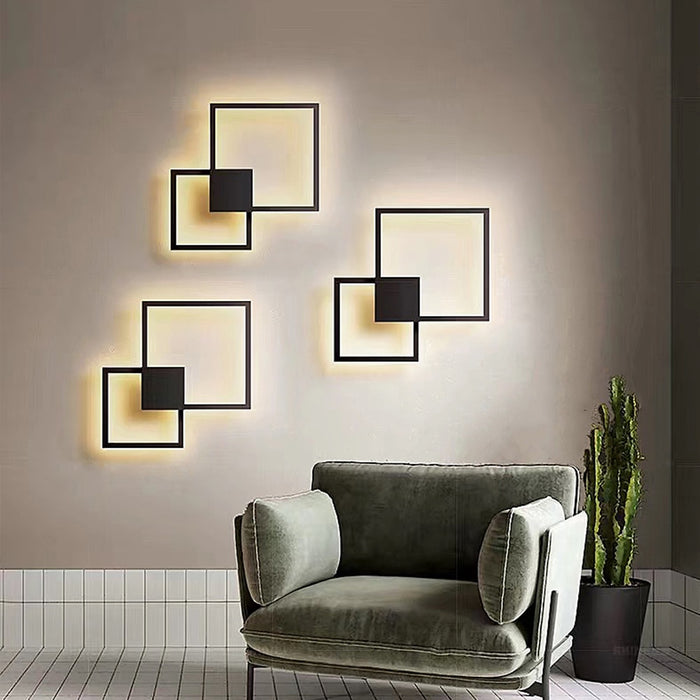 decoramo Rowley - Square Modern Wall Lamp