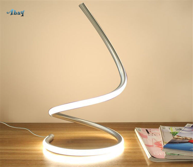 Decoramo Swirling Line Minimalist LED Table Lamp