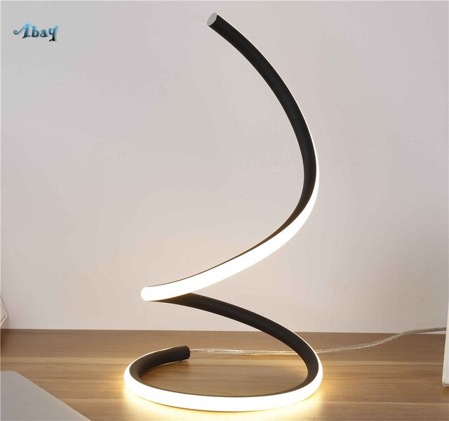 Decoramo Swirling Line Minimalist LED Table Lamp