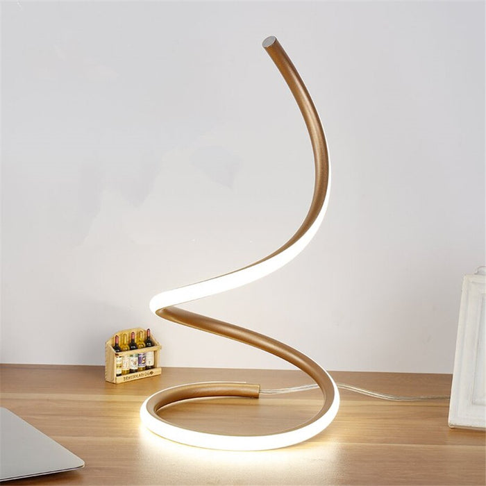 decoramo Swirling Line Minimalist LED Table Lamp