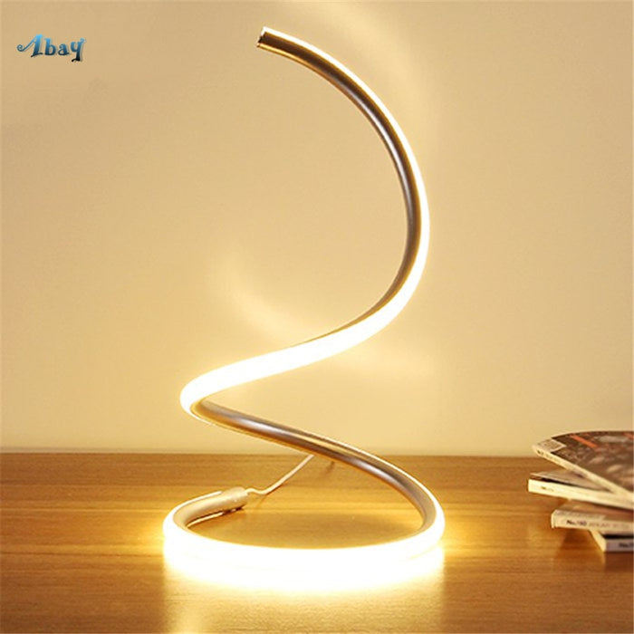 Decoramo Swirling Line Minimalist LED Table Lamp