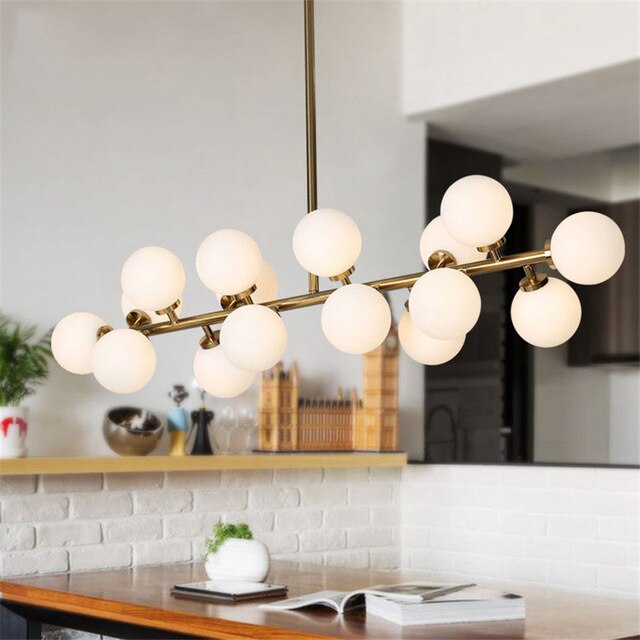 Decoramo Tiny Glass Globes - Modern Chandelier