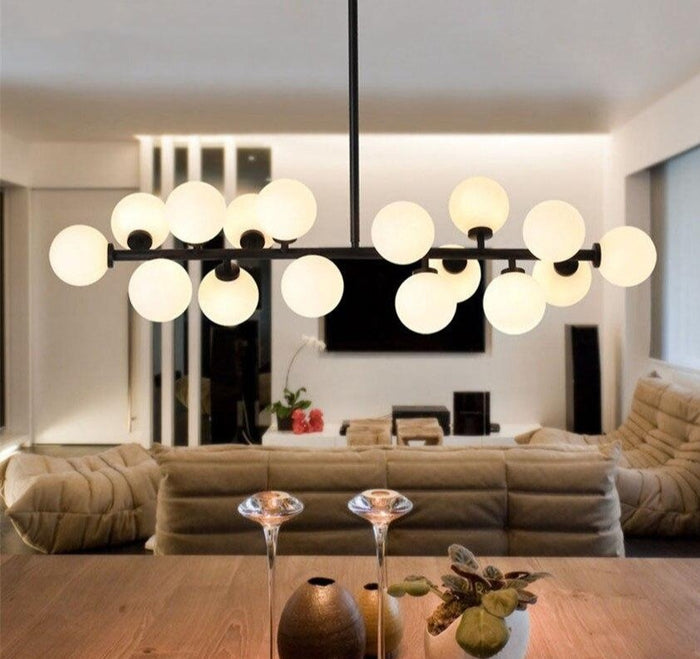Decoramo Tiny Glass Globes - Modern Chandelier
