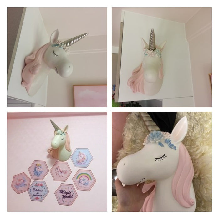 Decoramo Unicorn Pink & Blue Wall Lamp
