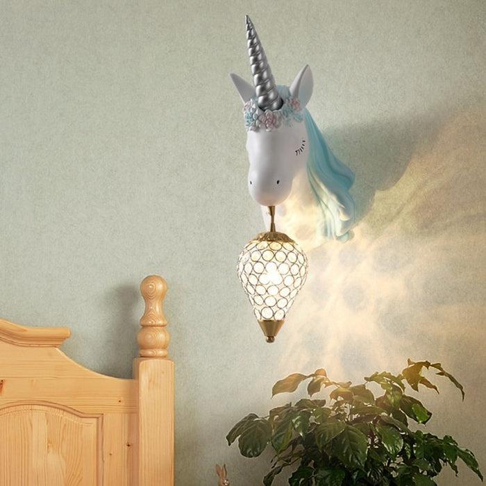 decoramo Unicorn Pink & Blue Wall Lamp