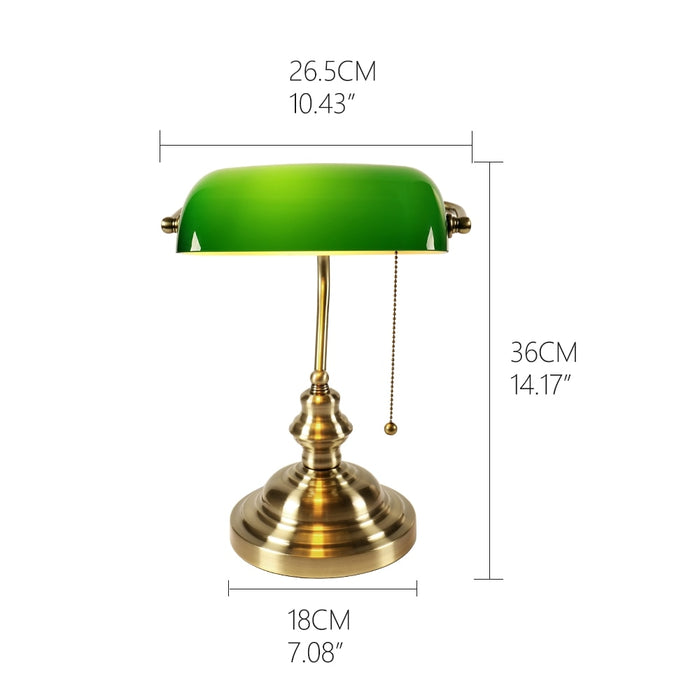 Decoramo Vintage Banker Table Lamp On Sale