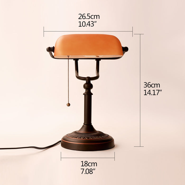 Decoramo Vintage Banker Table Lamp On Sale