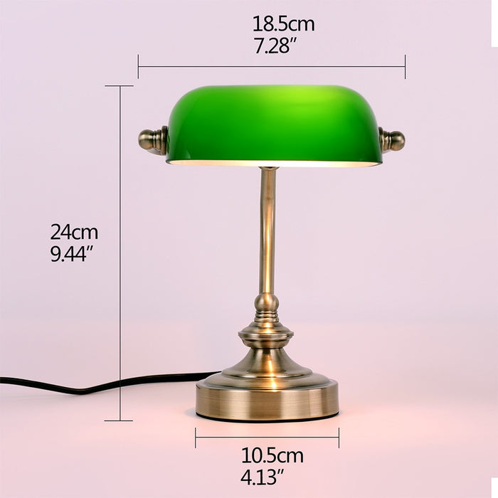 Decoramo Vintage Banker Table Lamp On Sale