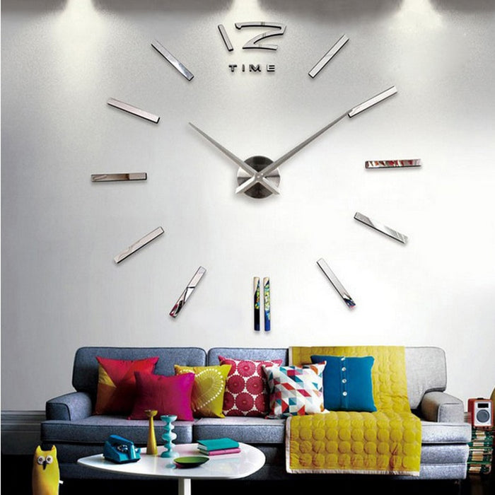 decoramo Wall Clock 3D Diy Acrylic Mirror