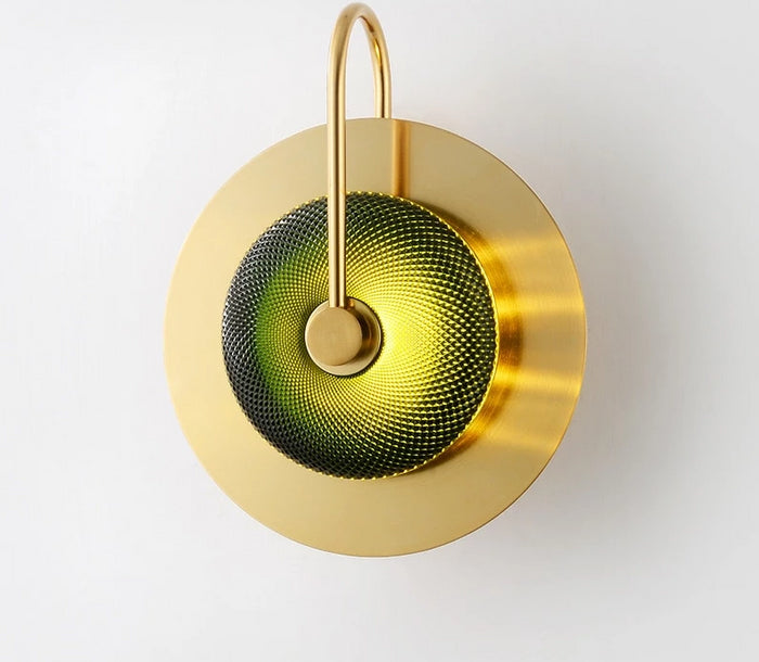 decoramo Wattle - Circular Modern Art Deco Wall Lamp