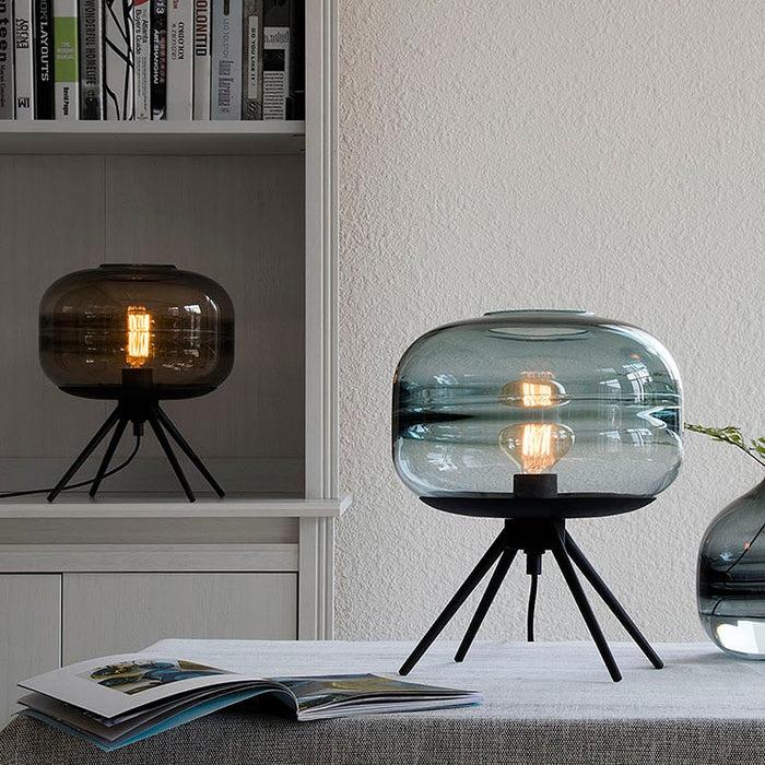 Decoramo Wavelet Blown Glass Table Lamp