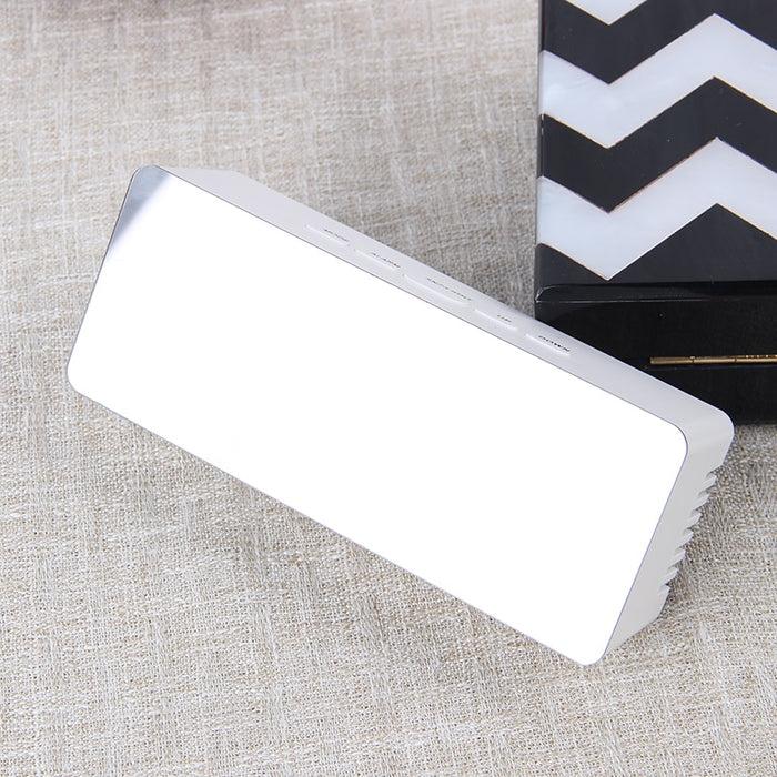 Decoramo Digital Mirror LED Alarm Clock Night Lights Thermometer