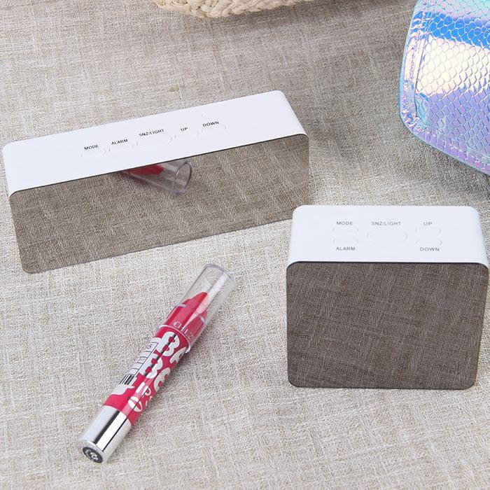 Decoramo Digital Mirror LED Alarm Clock Night Lights Thermometer