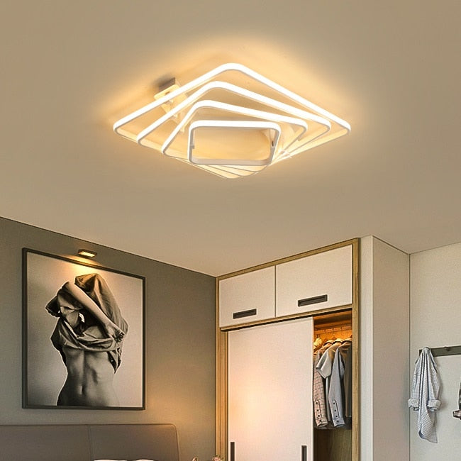 Decoramo Dilan - Modern LED Twist Layer Ceiling Light
