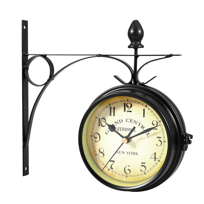decoramo Double-sided Wall Clock Creative Classic Monochrome