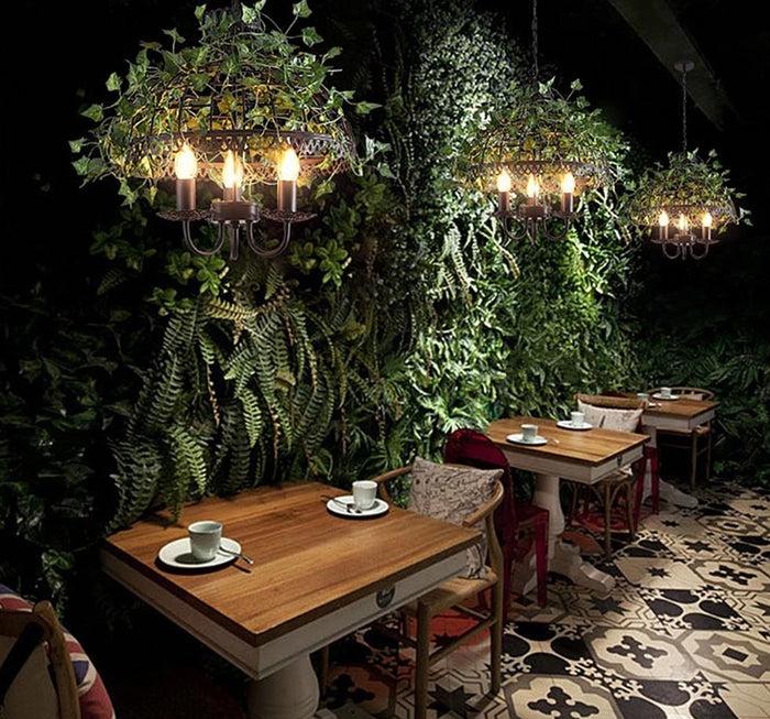 Decoramo Emory - Vintage Industrial Bird Cage Hanging Lamp