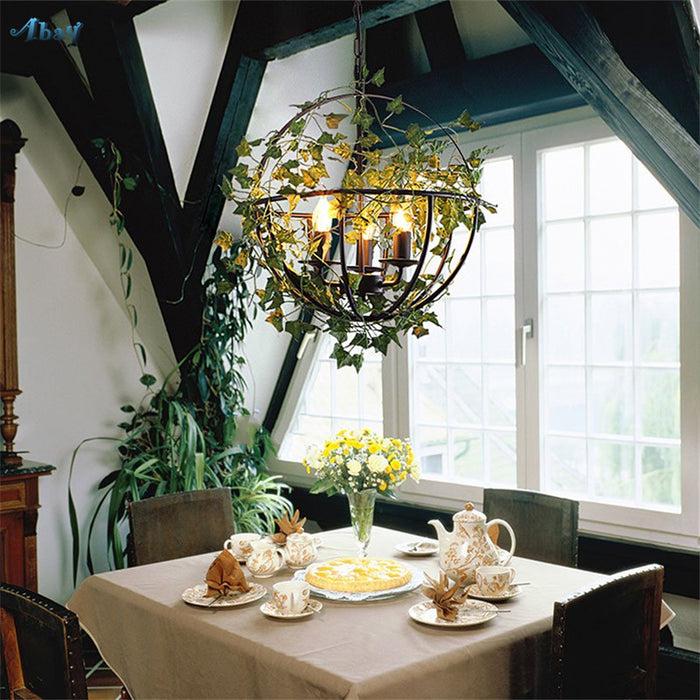 Decoramo Emory - Vintage Industrial Bird Cage Hanging Lamp