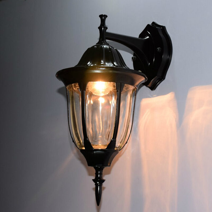 Decoramo European Vintage Bronze Aluminum Courtyard Waterproof Outdoor Wall Sconce Lamp