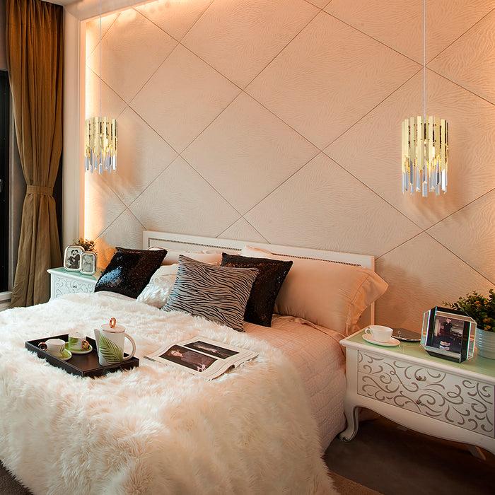 Decoramo Gold Crystal Kitchen Pendant Hanging Lights