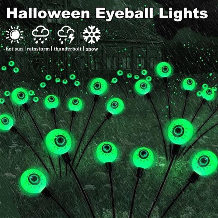 decoramo Halloween Eyeballs Terror Solar Lights IP65 Waterproof