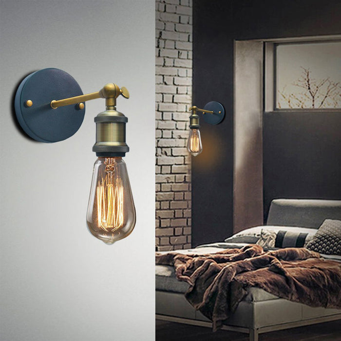 Decoramo Industrial Style Wall Lamp With Adjustable Knob