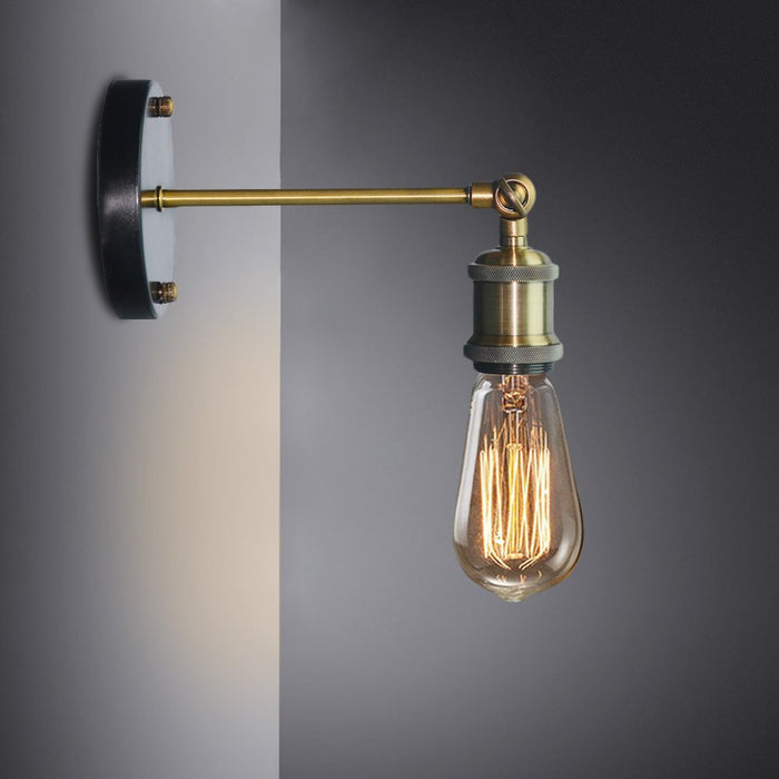 decoramo Industrial Style Wall Lamp with Adjustable Knob