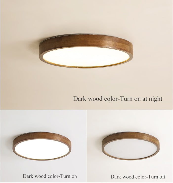 Decoramo Japanese Natural Wood Ceiling Lights For Corridor