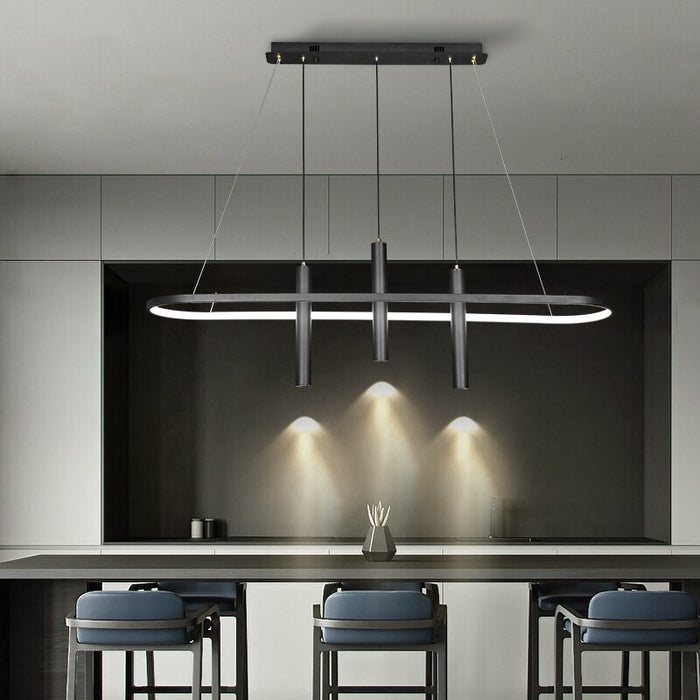 decoramo LED Chandelier Modern Art Island Table Hanging Lamp Chandelier Fixture