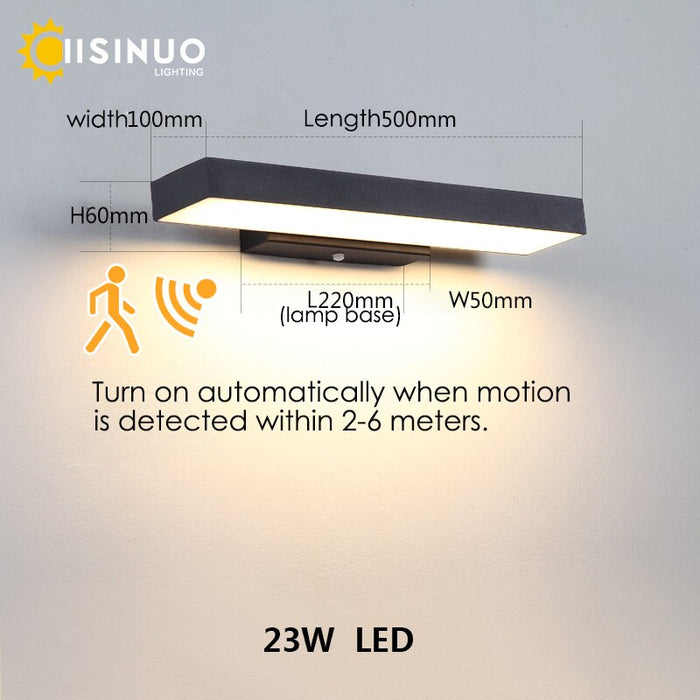 Decoramo LED Dusk To Dawn Motion Sensor Outdoor Modern Lights IP54