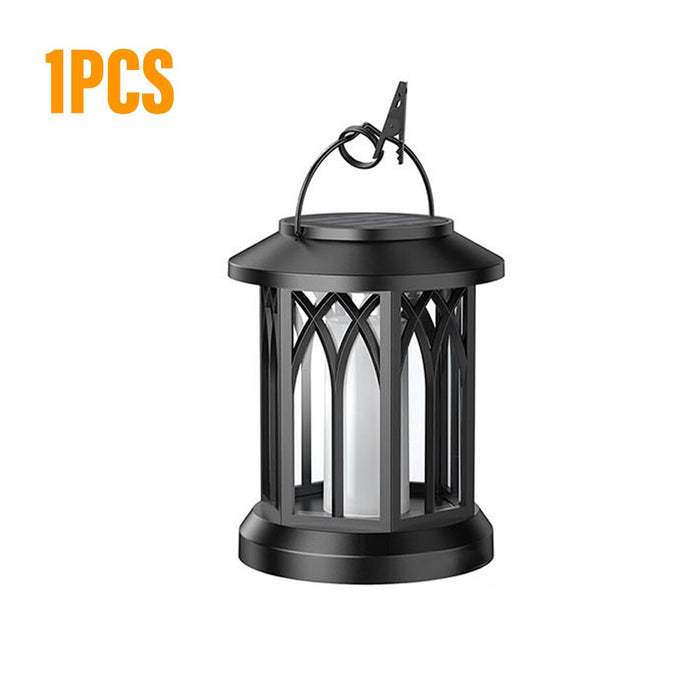 Decoramo LED Solar Energy Flame Simulation Lamp With Clip Waterproof