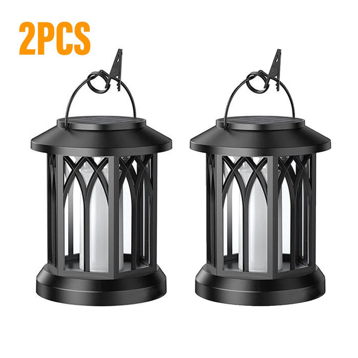 Decoramo LED Solar Energy Flame Simulation Lamp With Clip Waterproof