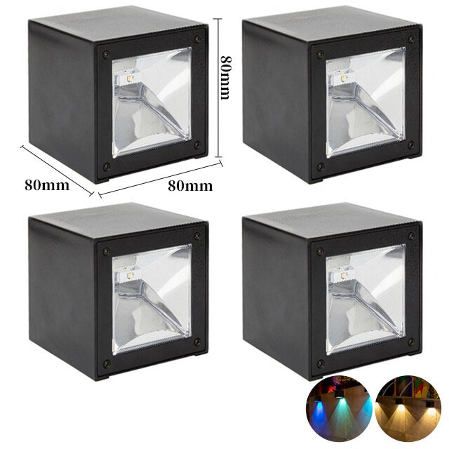 Decoramo LED Wall Lamp Solar Light Sunlight Sensor IP65 Waterproof