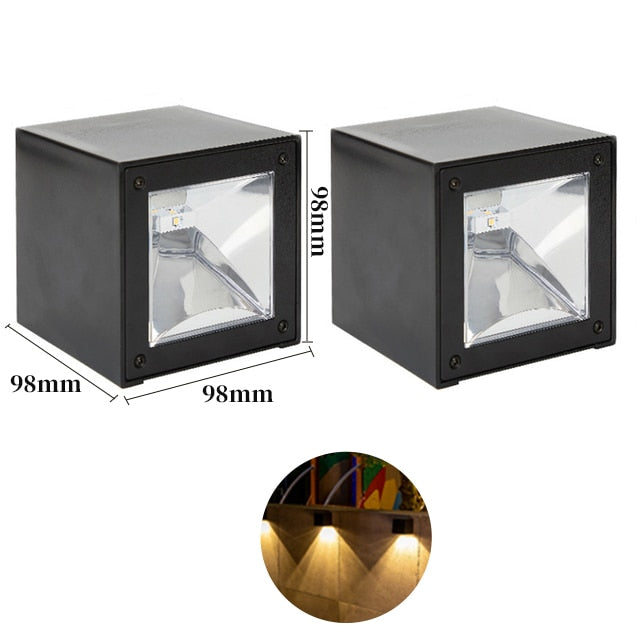 Decoramo LED Wall Lamp Solar Light Sunlight Sensor IP65 Waterproof