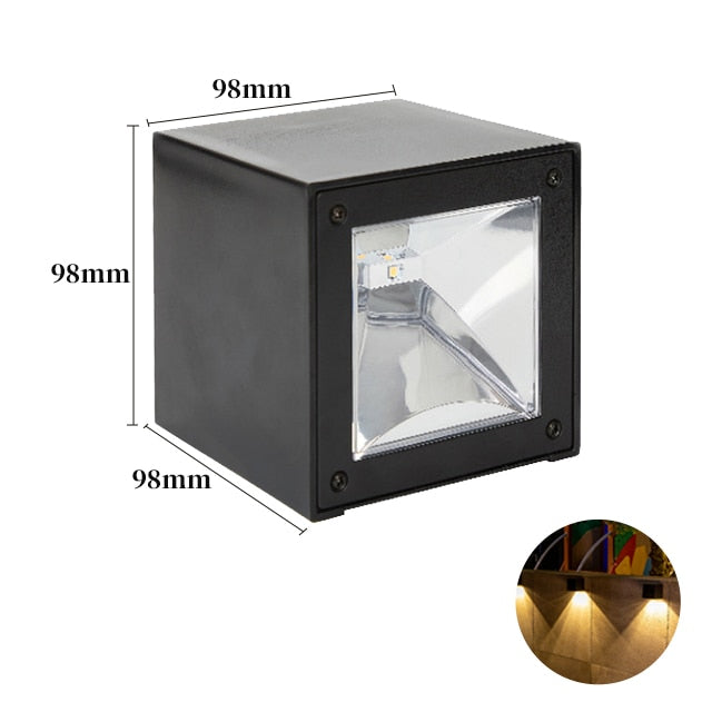 Decoramo LED Wall Lamp Solar Light Sunlight Sensor IP65 Waterproof