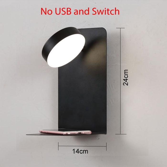 Decoramo LED Wall Lights With Switch And USB Interface