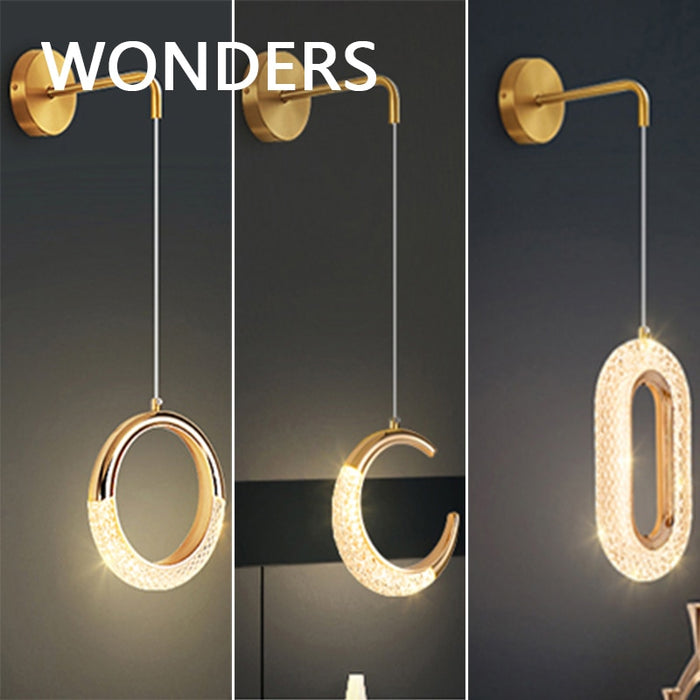 Decoramo Luxury Gold Nordic Interior LED Wall Light Fixture
