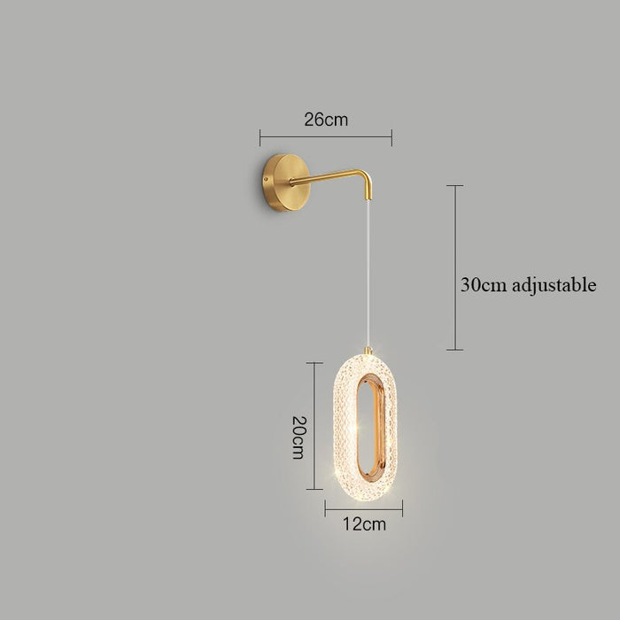 Decoramo Luxury Gold Nordic Interior LED Wall Light Fixture