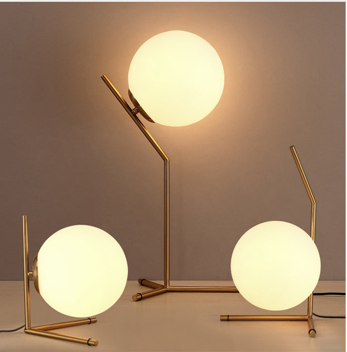 Decoramo Milky White Glass Globe Minimalist Pendant Lights