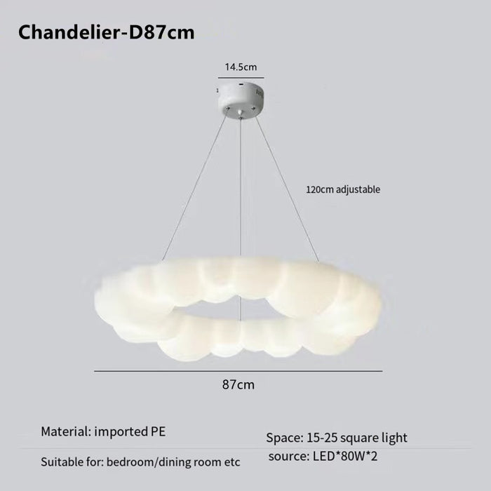 Decoramo Modern Cloud LED Ceiling Pendant Chandelier