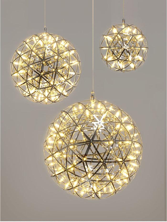 Decoramo Modern Firework Spark Ball LED Pendant Light Fixture