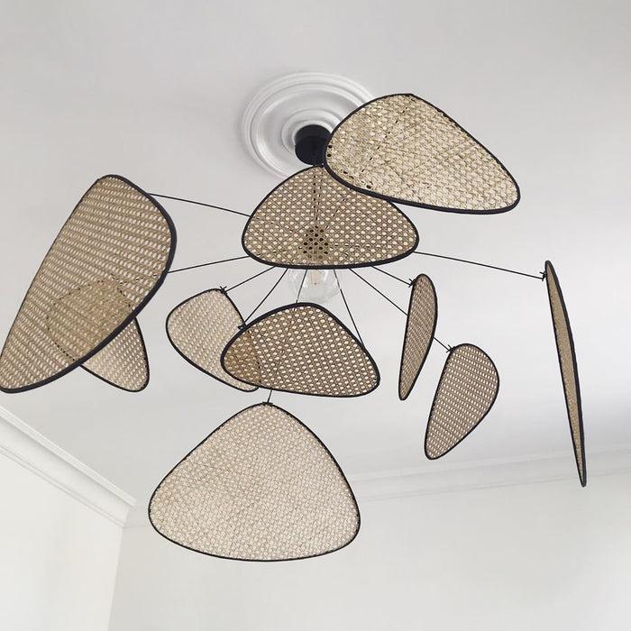 decoramo Modern Leaf Grid Rural Hand Made Art Chandelier